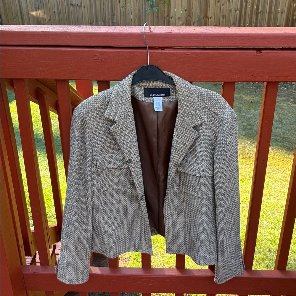 Jones New York Chic Tweed Blazer - Picture 1 of 3